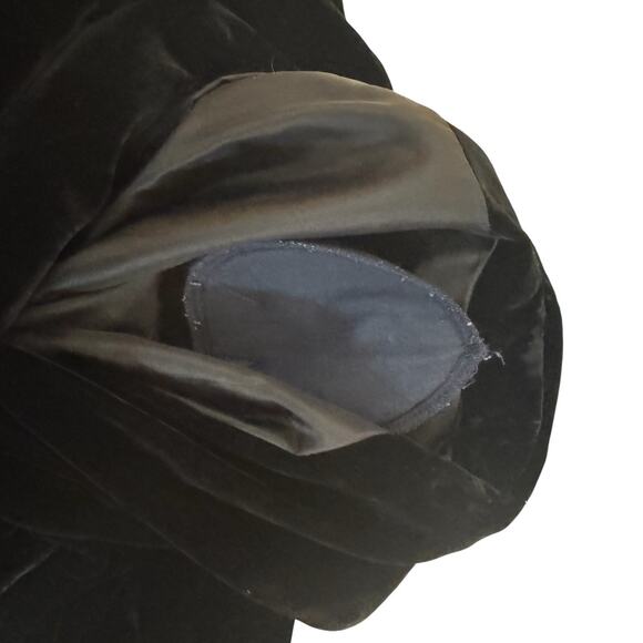 JM Collection Women’s M Long Sleeve Black Velvet Blazer Y2k Whimsigoth Witchy - Picture 5 of 9